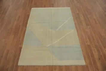 Nomadic Soft Colors Kilim Flat Weave Rug 4x5