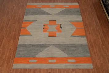Geometric Kilim Southwestern Style Area Rug 9x12
