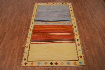 Elegant Handcrafted Kilim Room Size Area Rug 5x8
