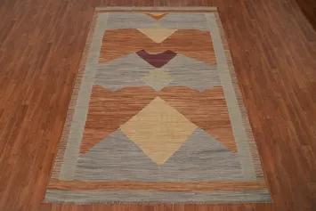 Wool Kilim Handwoven Area Rug 6x9
