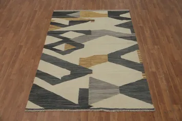 Contemporary Spaces Kilim Modern Geometric Rug 5x7