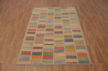 Colorful Handwoven Rug 5x8 Perfect for Any Contemporary Room