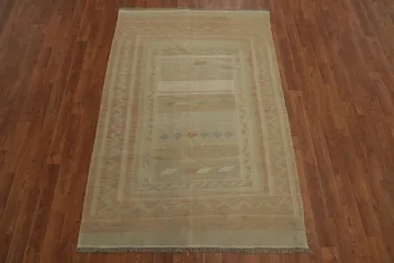 Subtle Earth Tones Woven Rug 4x6 for Elegant Home Interiors