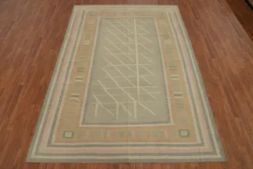 Tribal Wool Kilim Handwoven Area Rug 7x10