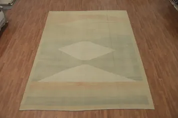 Earth Tone Kilim Flat Weave Area Rug 10x13