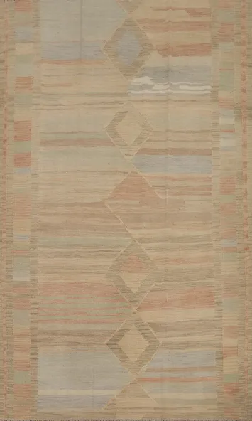 Geometric Kilim Flat Weave Area Rug 5x8