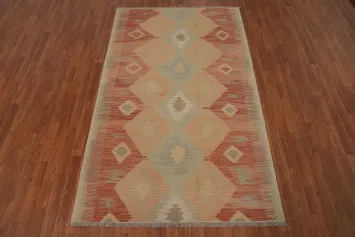 Tribal Wool Kilim Flat Weave Area Rug 5x8