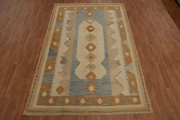 Geometric Kilim Living Room Area Rug 7x10