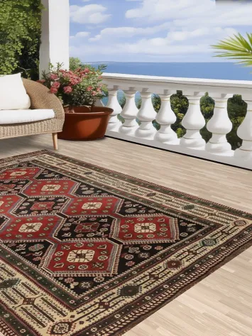 Vegetable Dye Shiraz Persian Area Rug 7x10