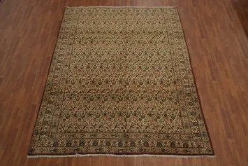 Vegetable Dye Animals Qum Persian Area Rug 8x11