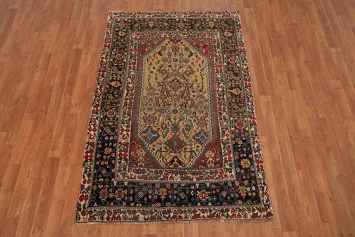 Vegetable Dye Qashqai Persian Rug 4x6