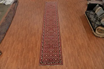 Antique Karabagh Vegetable Dye Runner Rug 4x19