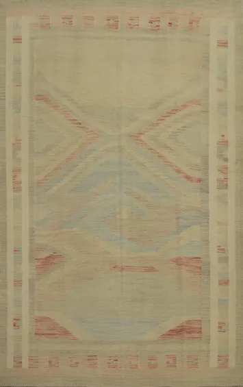 Handmade Kilim Flat Weave Area Rug 7x10