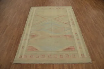 Handmade Kilim Flat Weave Area Rug 7x10
