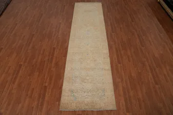 Muted Elegance Vegetable Dye Ziegler Runner Rug 3x12