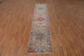 Intricate Floral Design Handcrafted Ziegler Traditional Rug 3x12