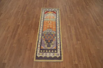 Vibrant Southwestern Indoor Kilim Runner Rug 2x6 for Hallways