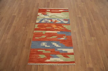 Modern Wool Kilim Handmade Wool Rug 2x4