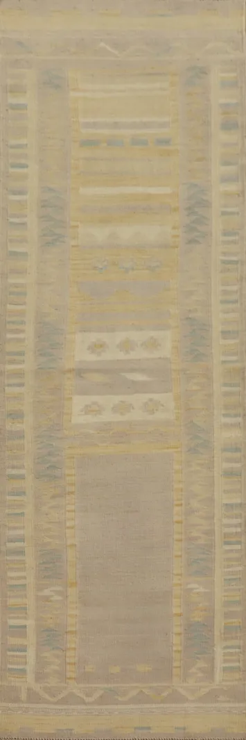 Classic Artisanal Kilim Runner Rug 2x8