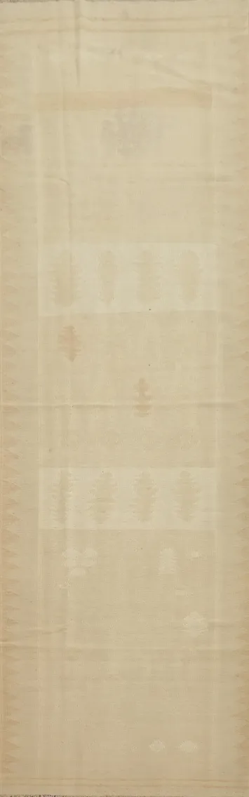 Earthy Tones Kilim Vegetable Dye Runner Rug 3x12