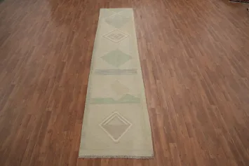 Earth Tones Kilim Vegetable Dye Runner Rug 3x12