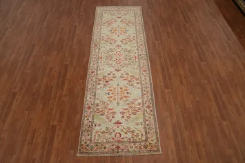 Handmade Ziegler Vegetable Dye Runner Rug 3x10