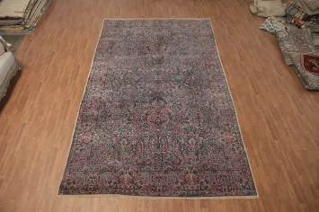 Vegetable Dye Floral Kerman Persian Large Rug 9x15