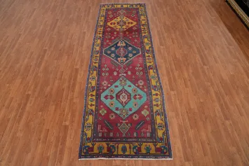 Tribal Wool Tabriz Persian Runner Rug 4x12