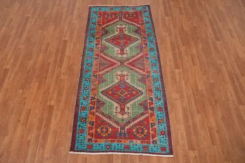 Handmade Wool Ardebil Persian Runner Rug 3x7