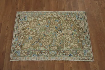 Vegetable Dye Kerman Persian Rug 2x3