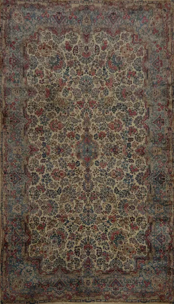 Vegetable Dye Kerman Persian Large Rug 11x18