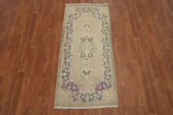 Vegetable Dye Kerman Persian Runner Rug 2x5