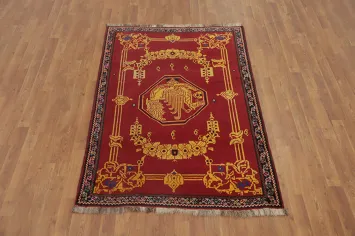 Antique Vegetable Dye Shiraz Persian Rug 4x6