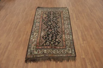Antique Vegetable Dye Tribal Shiraz Persian Rug 4x8
