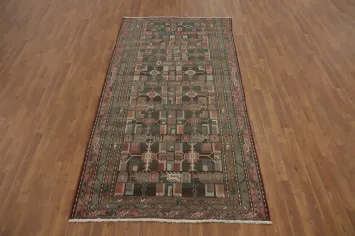 Handmade Wool Ardebil Persian Area Rug 5x9