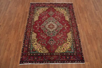 Traditional Wool Tabriz Persian Rug 5x6