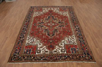 Geometric Heriz Persian Area Rug 8x11