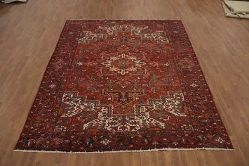 Geometric Heriz Persian Area Rug 8x10