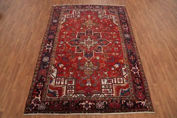Vegetable Dye Wool Heriz Persian Area Rug 8x11