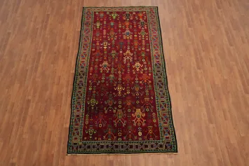 Handmade Wool Red Shiraz Persian Area Rug 5x10