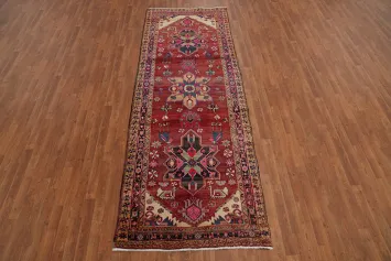 Vegetable Dye Heriz Persian Runner Rug 4x11