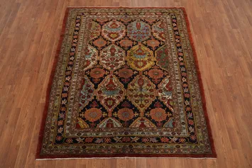 Vegetable Dye Antique Sultanabad Persian Rug 5x6