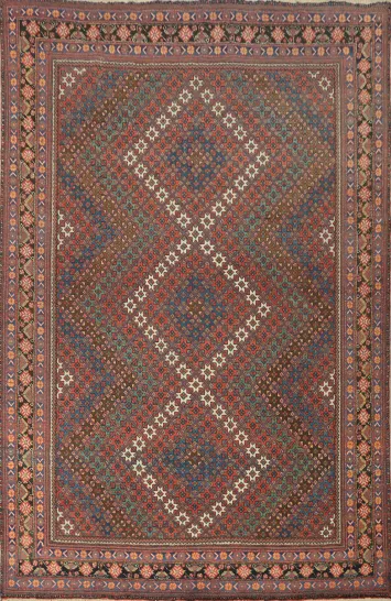 Vegetable Dye Bakhtiari Persian Area Rug 7x10