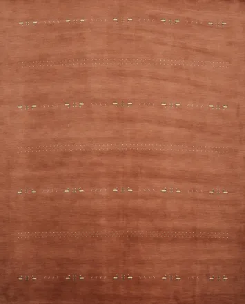 Rustic Elegance Gabbeh Area Rug 9x9 with Subtle Patterns