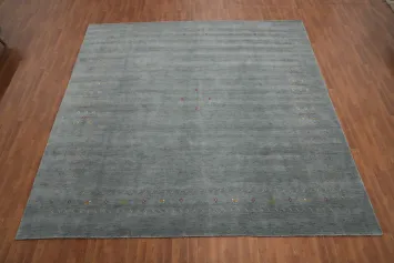 Gray Wool Gabbeh Square Large Rug 12x12