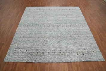 Square Wool Gabbeh Handmade Area Rug 10x10