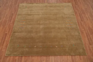 Handmade Wool Gabbeh Square Area Rug 8x8