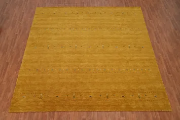 Little Animals Wool Gabbeh Square Large Rug 12x12