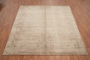 Tribal Gabbeh Square Wool Area Rug 9x9