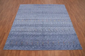 Handmade Wool Gabbeh Square Area Rug 8x8
